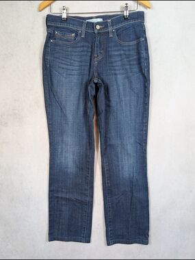 Levi's 505 Straight Leg Jeans Women's Size 4M Dark Wash Denim
